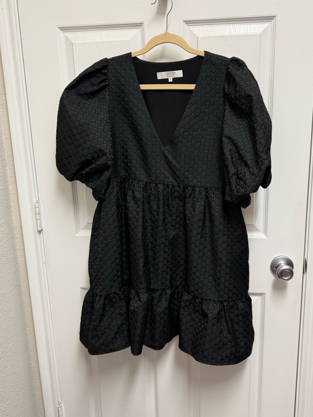 Crosby by Millie Burch Black Textured Dress